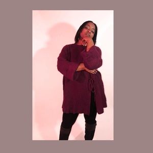 Burgundy Oversized Sweater